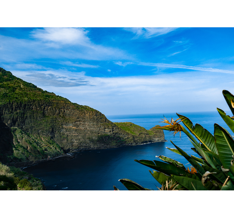 Mural de paisajes vista de montaña junto al mar - TenVinilo