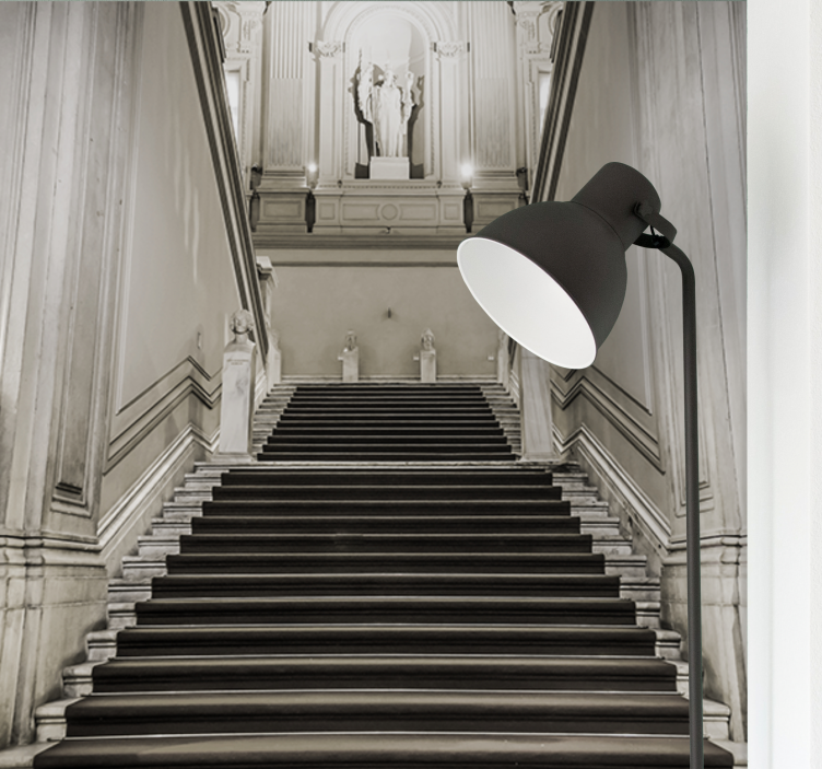 Fotomural 3D Escalera ilusion optica - TenVinilo