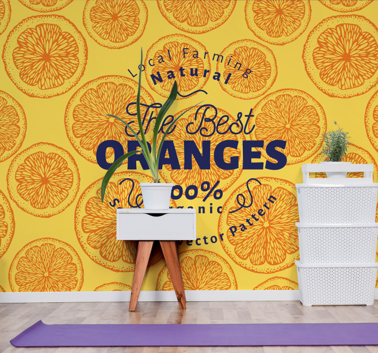 Fotomural cocina jugo de naranja natural - TenVinilo