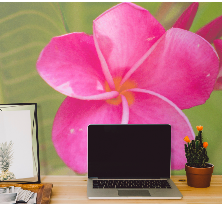 Fotomural flores Diseño de flor rosa - TenVinilo