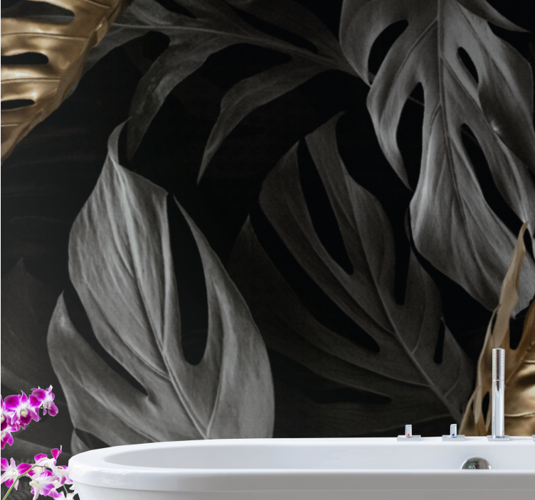Fotomural naturaleza Elegantes hojas tropicales - TenVinilo