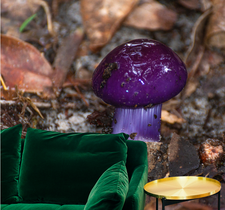Fotomural naturaleza Hongos amatista - TenVinilo
