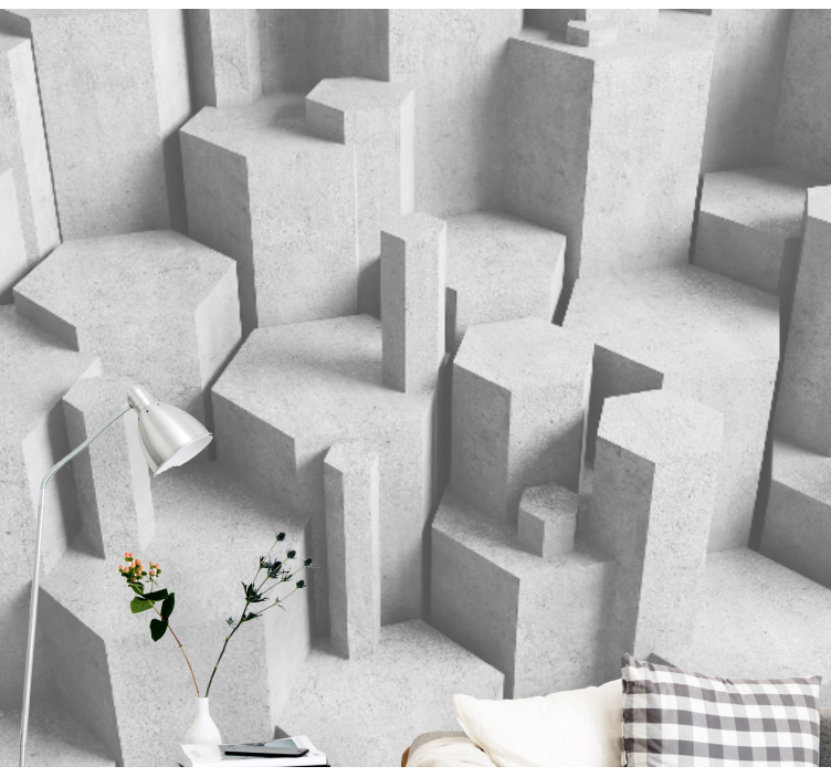 Fotomural piedra Formas geométricas concretas - TenVinilo