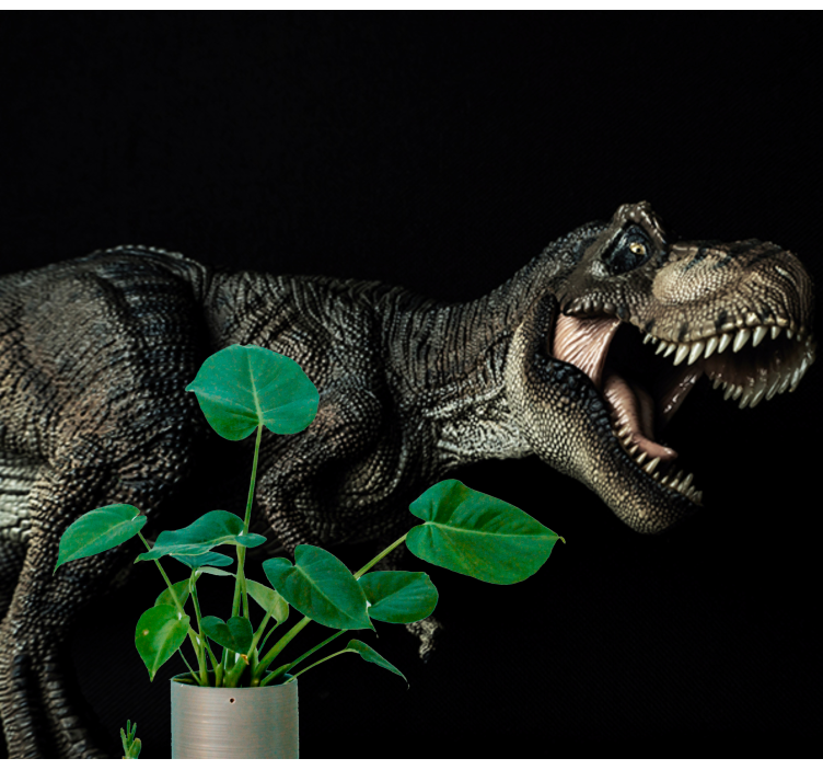 Mural para salón Dinosaurio t-rex caminando - TenVinilo