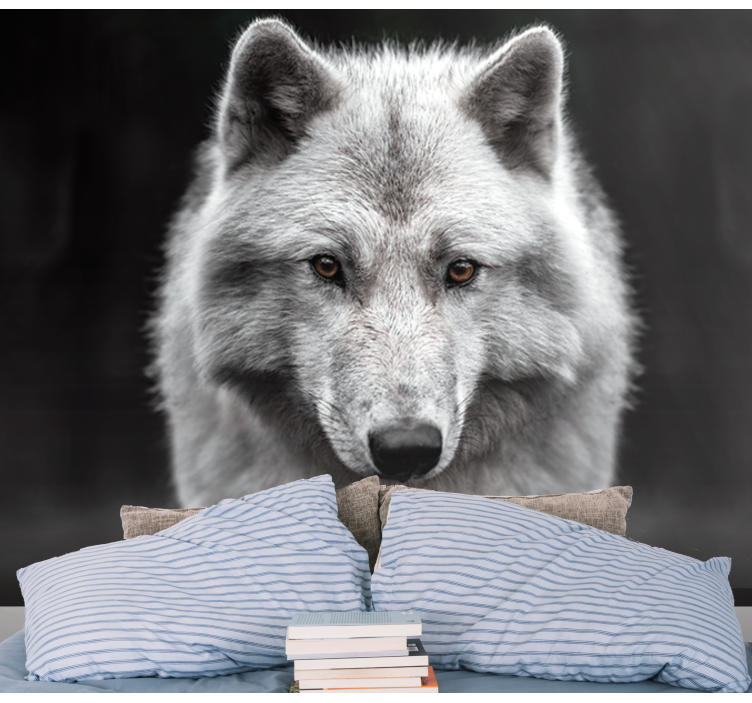 Fotomural animale Lobo blanco - TenVinilo