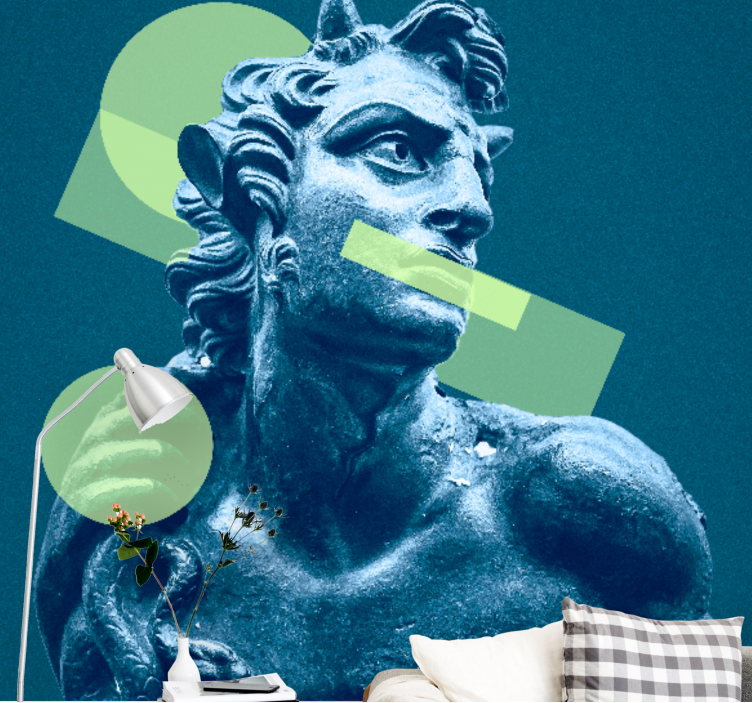 Fotomural arte clásico Estatua griega del arte pop - TenVinilo