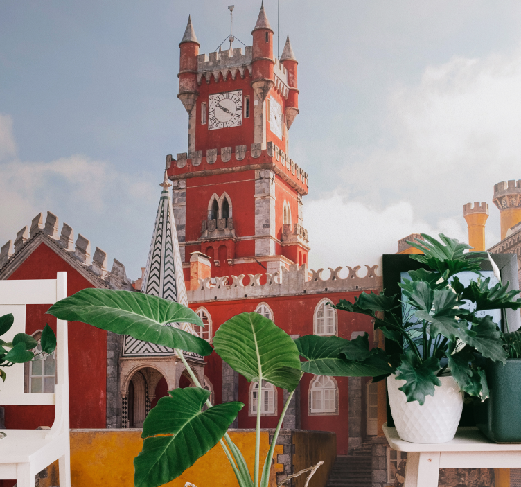Mural ciudad histórica torre roja - TenVinilo