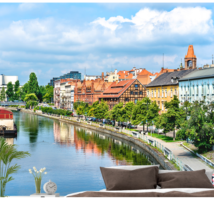 Mural ciudad reflexión sobre el paisaje urbano patrimonial - TenVinilo