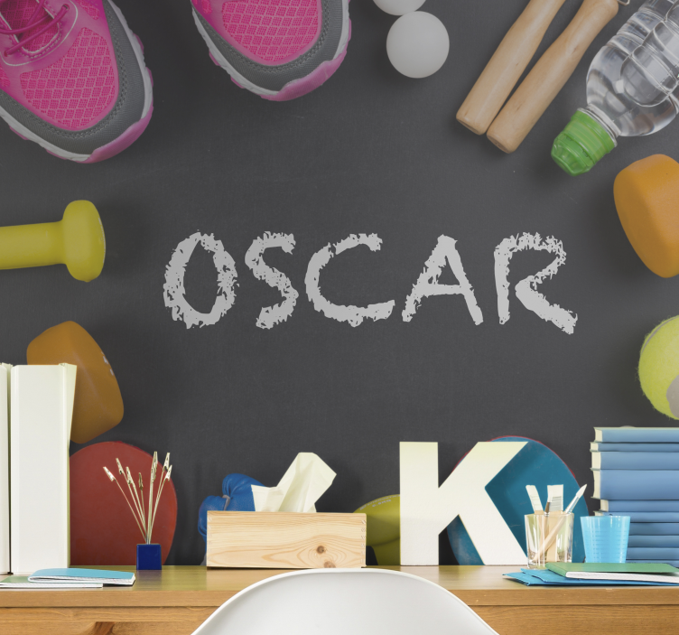 Mural de frases esenciales de fitness - TenVinilo