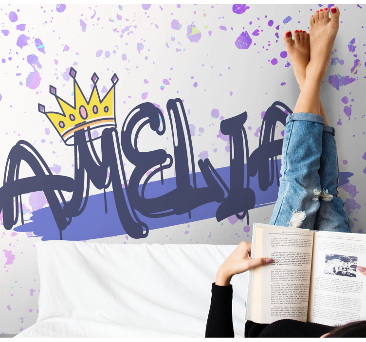 Mural de frases formación de nombres personalizados - TenVinilo