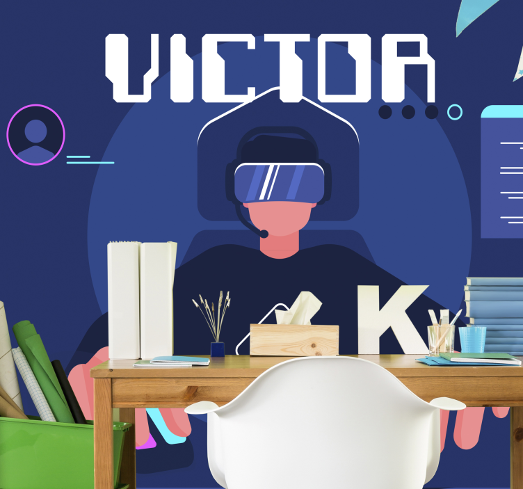 Mural de música juegos de realidad virtual - TenVinilo