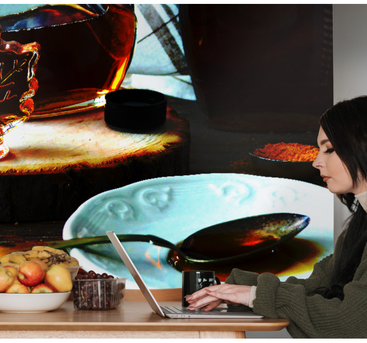 Mural graffiti delicia de jarabe de arce - TenVinilo