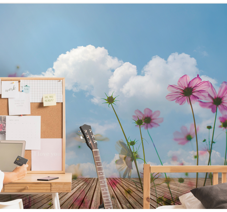 Fotomural moderno Camino con harina al cielo - TenVinilo