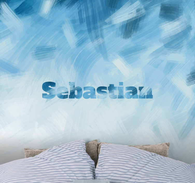 Fotomural personalizable Nombre de salpicadura de pintura simple - TenVinilo