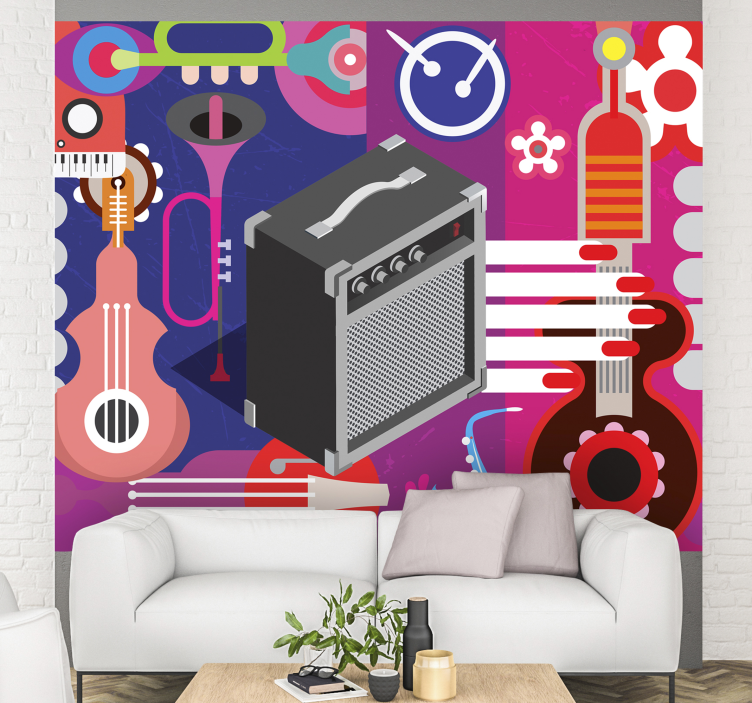 Fotomural pop retro moderno para pared - TenVinilo