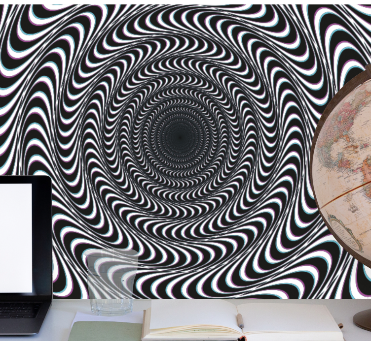 Papel efectos visuales Foto de pared hyptonique vison - TenVinilo