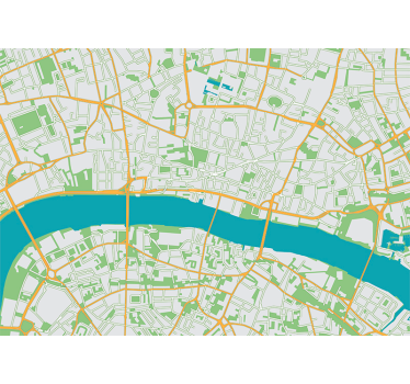 Mural Londres mapa - TenVinilo