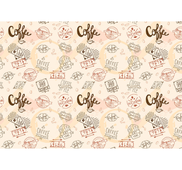 Fotomural pared frase café - TenVinilo