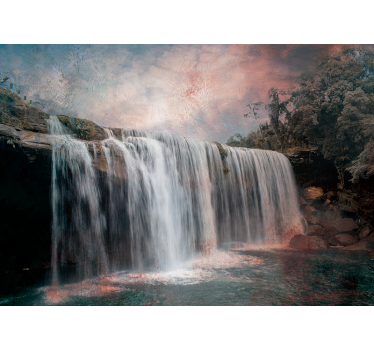 Mural de cascada majestuoso salto de agua - TenVinilo