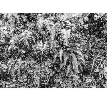 Mural de naturaleza capas de vegetación texturizadas - TenVinilo