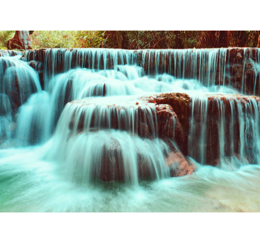 Mural de cascada flujo de cascada serena - TenVinilo