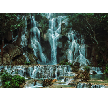 Fotomural cascada estor de paisaje - TenVinilo
