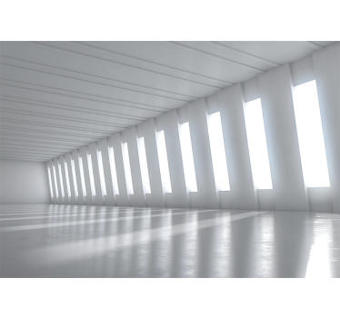Fotomural 3d espacio minimalista brillante - TenVinilo