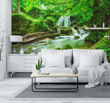 Mural de cascada cascada serena - TenVinilo