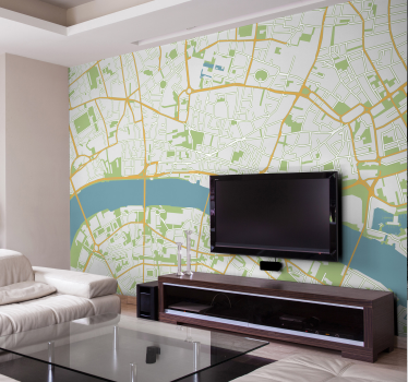 Mural Londres mapa - TenVinilo