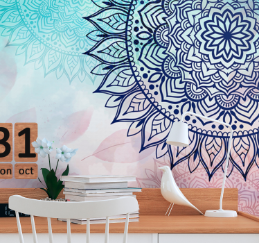 Fotomural de mandalas Mandala bohemio - TenVinilo