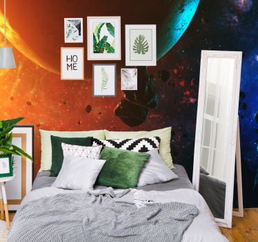 Fotomural dormitorio matrimonio galaxia - TenVinilo