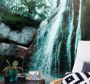 Mural de cascada gran cascada de agua - TenVinilo
