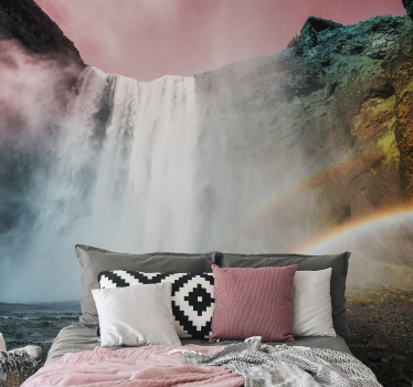 Mural de cascada perspectiva gran cascada - TenVinilo
