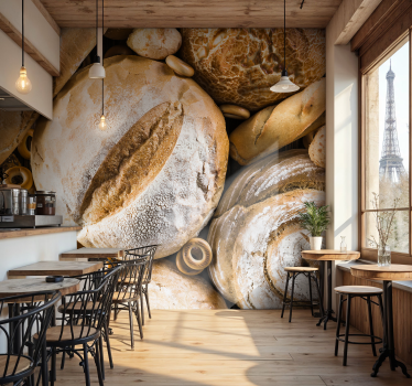Mural panadería francesa - TenVinilo