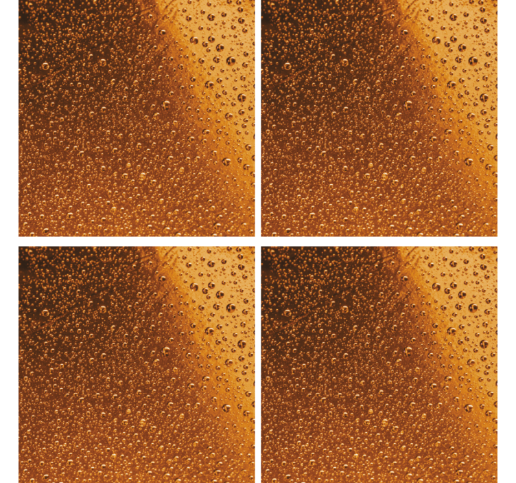 Posavasos cerveza textura líquido con burbujas - TenVinilo