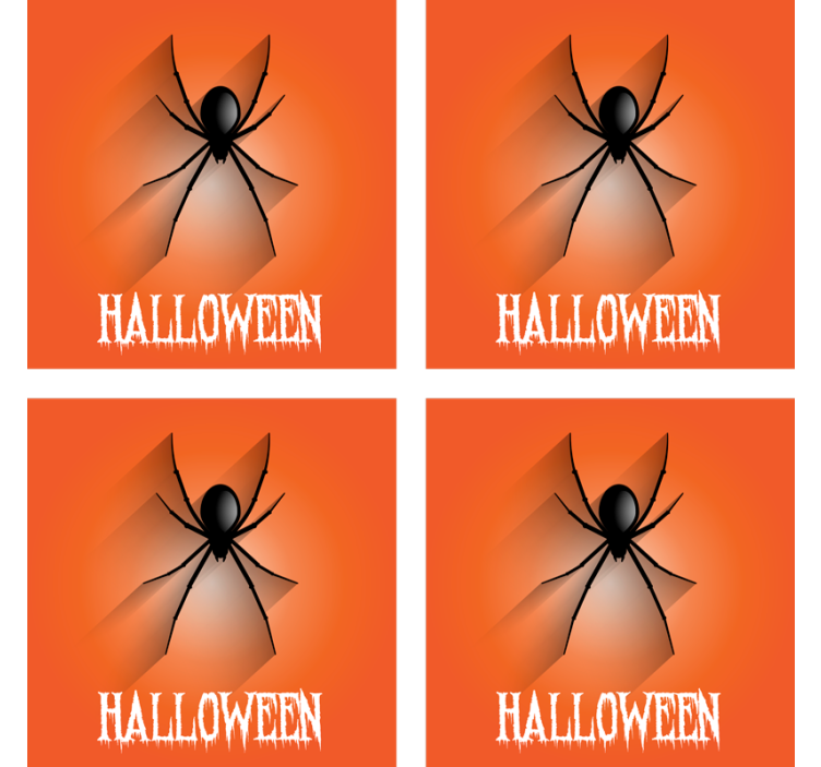 Portavasos halloween diseño de araña espeluznante - TenVinilo