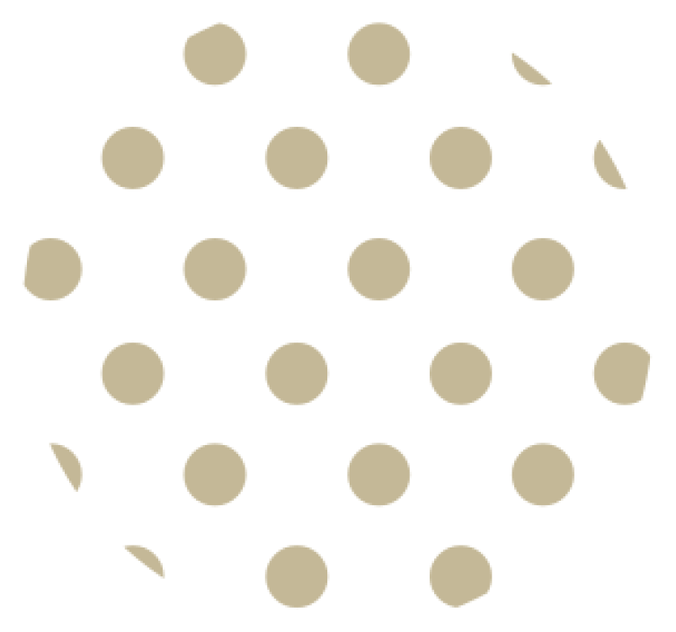 Posavasos modernos Posavasos con lunares beige - TenVinilo