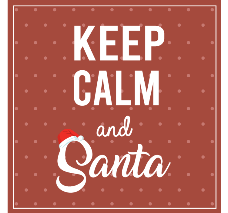 Portavasos navideño con diseño de cita festiva - TenVinilo