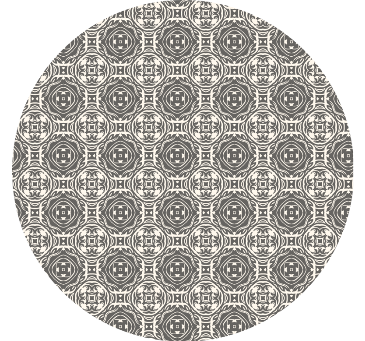 Posavasos moderno Elegante adorno circular - TenVinilo
