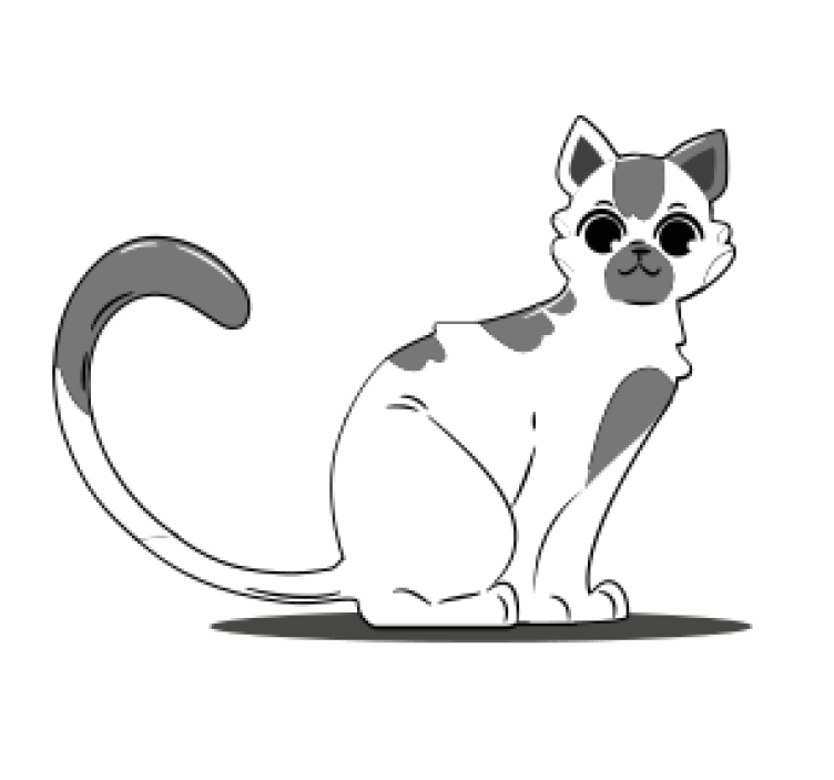 Posavasos vintage Gato dibujado - TenVinilo