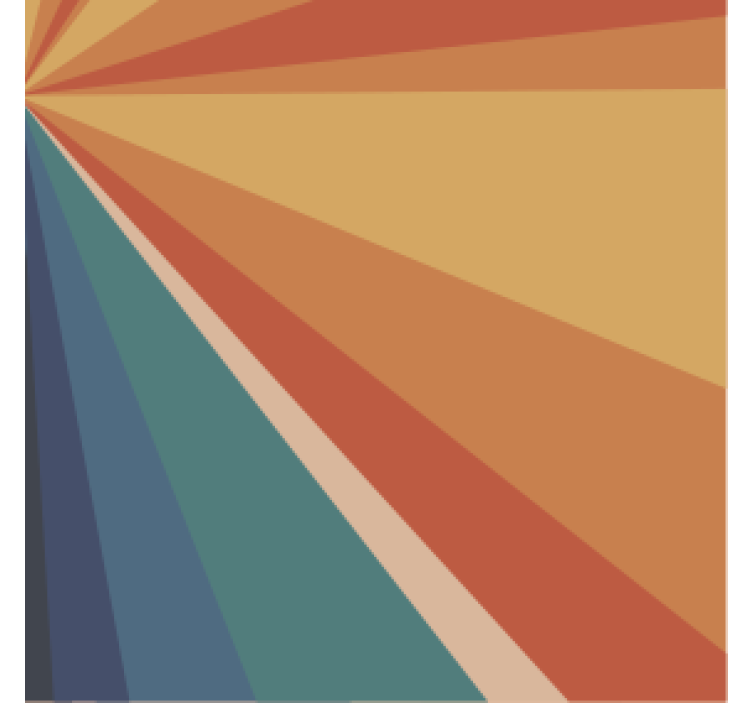 Posavasos vintage Rayas arcoiris abstractas - TenVinilo