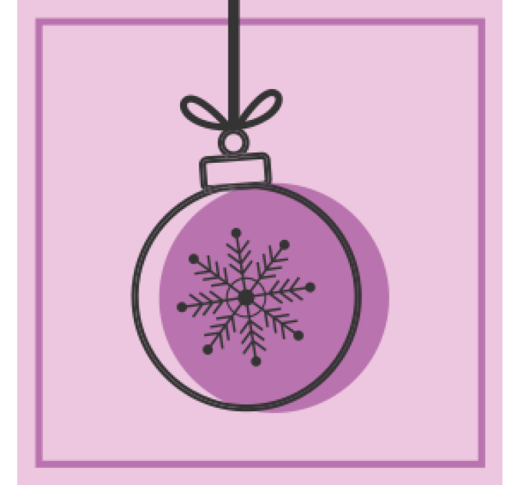 Portavasos navideño gráfico de copo de nieve - TenVinilo