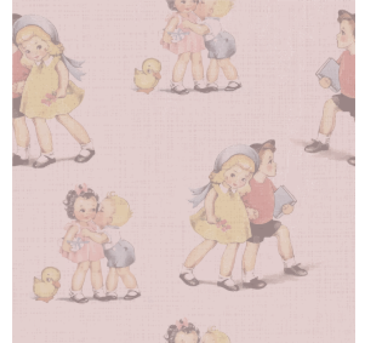 Portavasos vintage ilustraciones infantiles juguetonas - TenVinilo