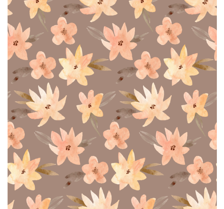 Aquarella flores colores pastel más posavasos - TenVinilo