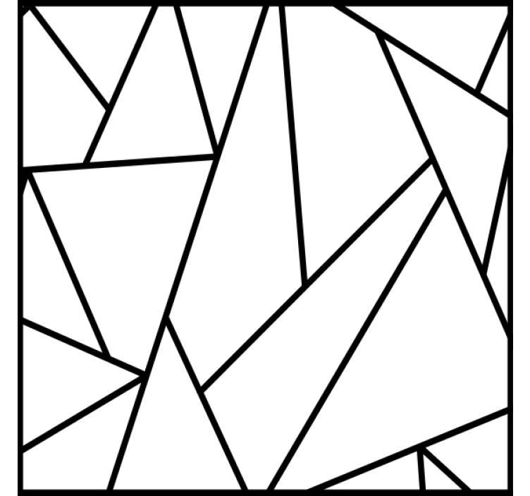 Portavasos líneas negras geométricas - TenVinilo