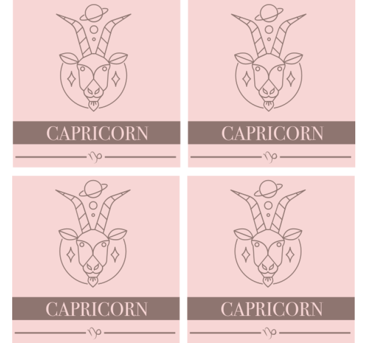 Portavasos vintage capricornio cabra - TenVinilo