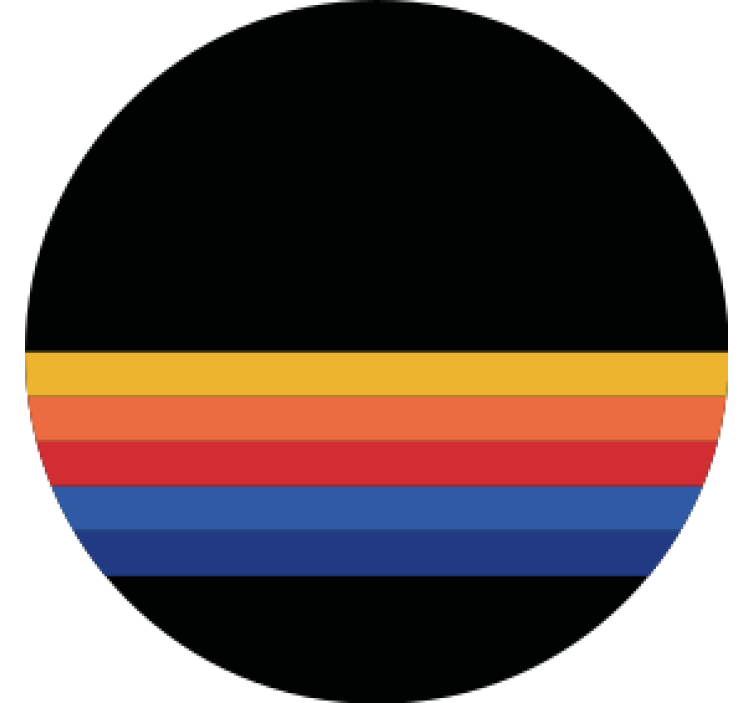 Portavasos patrón circular a rayas colorido - TenVinilo