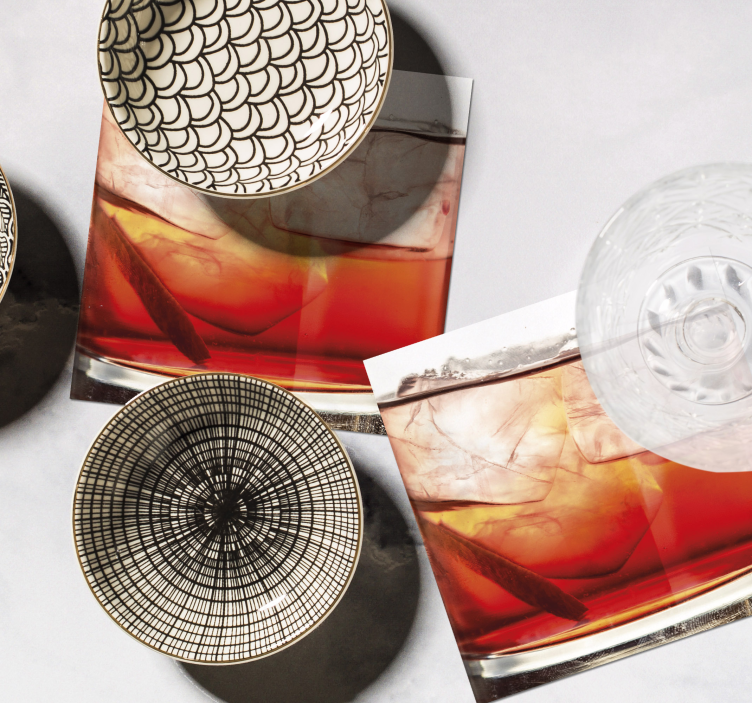 Posavasos modernos Cóctel - TenVinilo