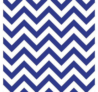 Posavasos imitación Patrón de zig zag azul - TenVinilo