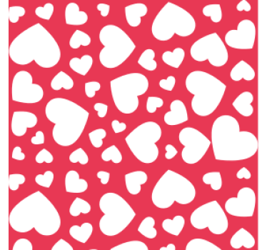 Portavasos boda diseño de corazones - TenVinilo